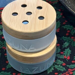 Azuna 8 Oz Glass Jar Odor Eliminator Air Purifier *JAR ONLY NO SCENT* (lot of 2)